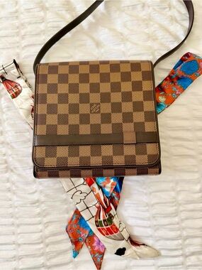 Louis Vuitton Damier Ebene Tribeca Carre Mini AUTHENTIC